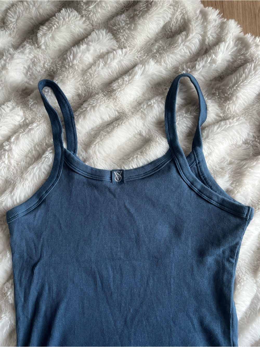 Victoria's Secret Navy Blue Ribbed Camisole Tank